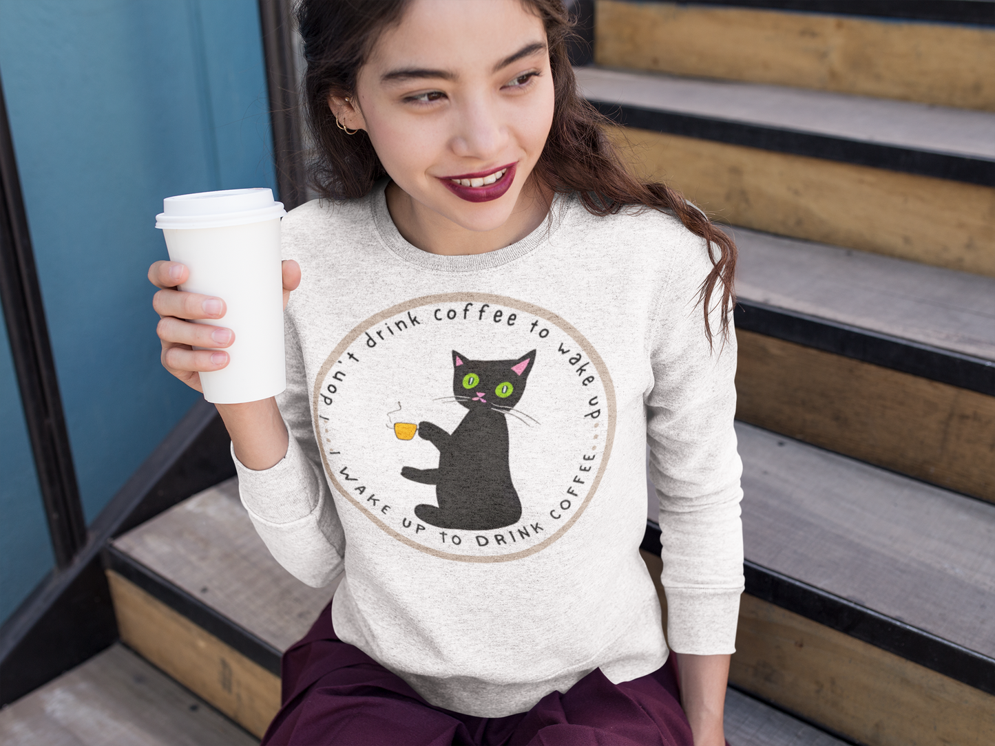 "Coffee Cat" Sweatshirt