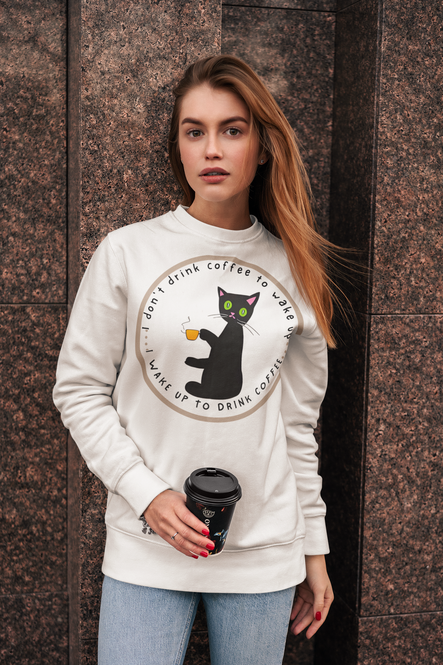 "Coffee Cat" Sweatshirt