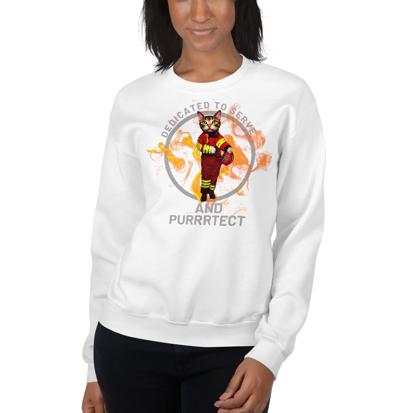 "Feline Firefighter" Sweatshirt