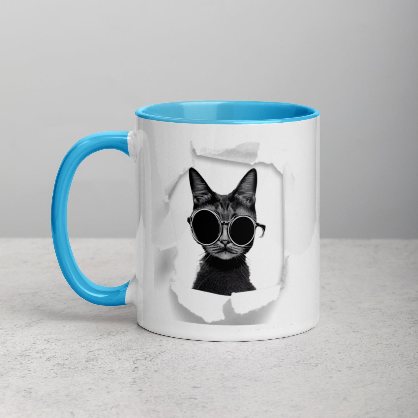 Colorful "Breakout Cat" Mug