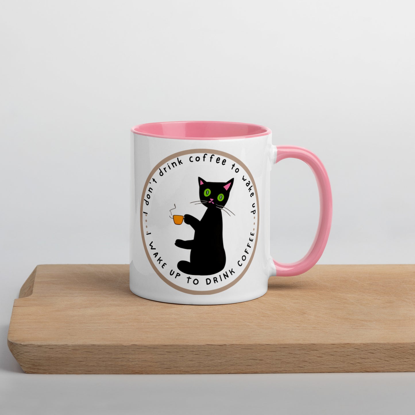 Colorful "Coffee Cat" Mug