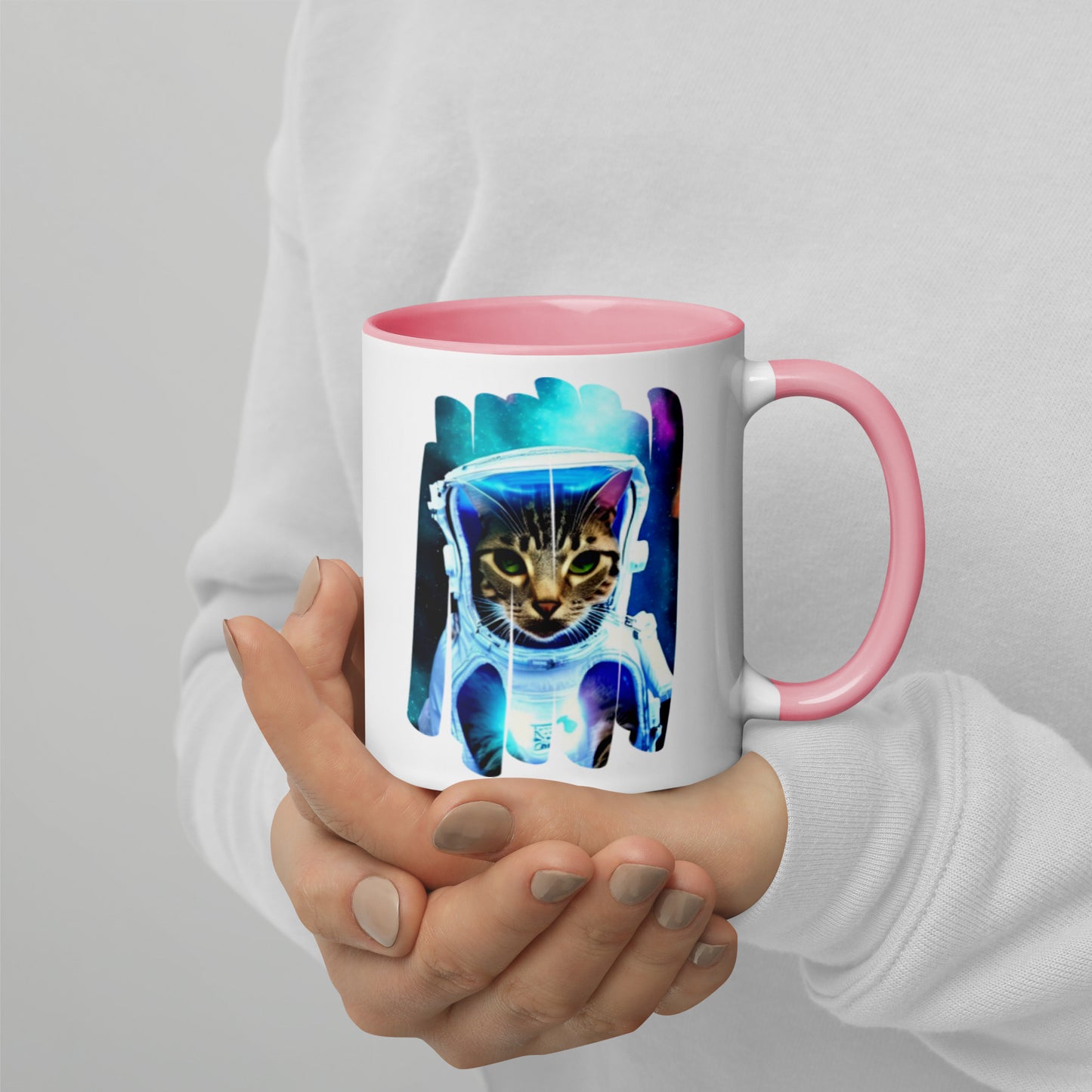 Colorful "Space Kitty" Mug